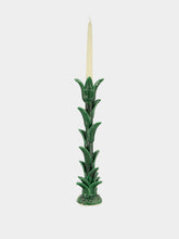 Jean Roger Emerald Green Tulipe Large Ceramic Candle Holder