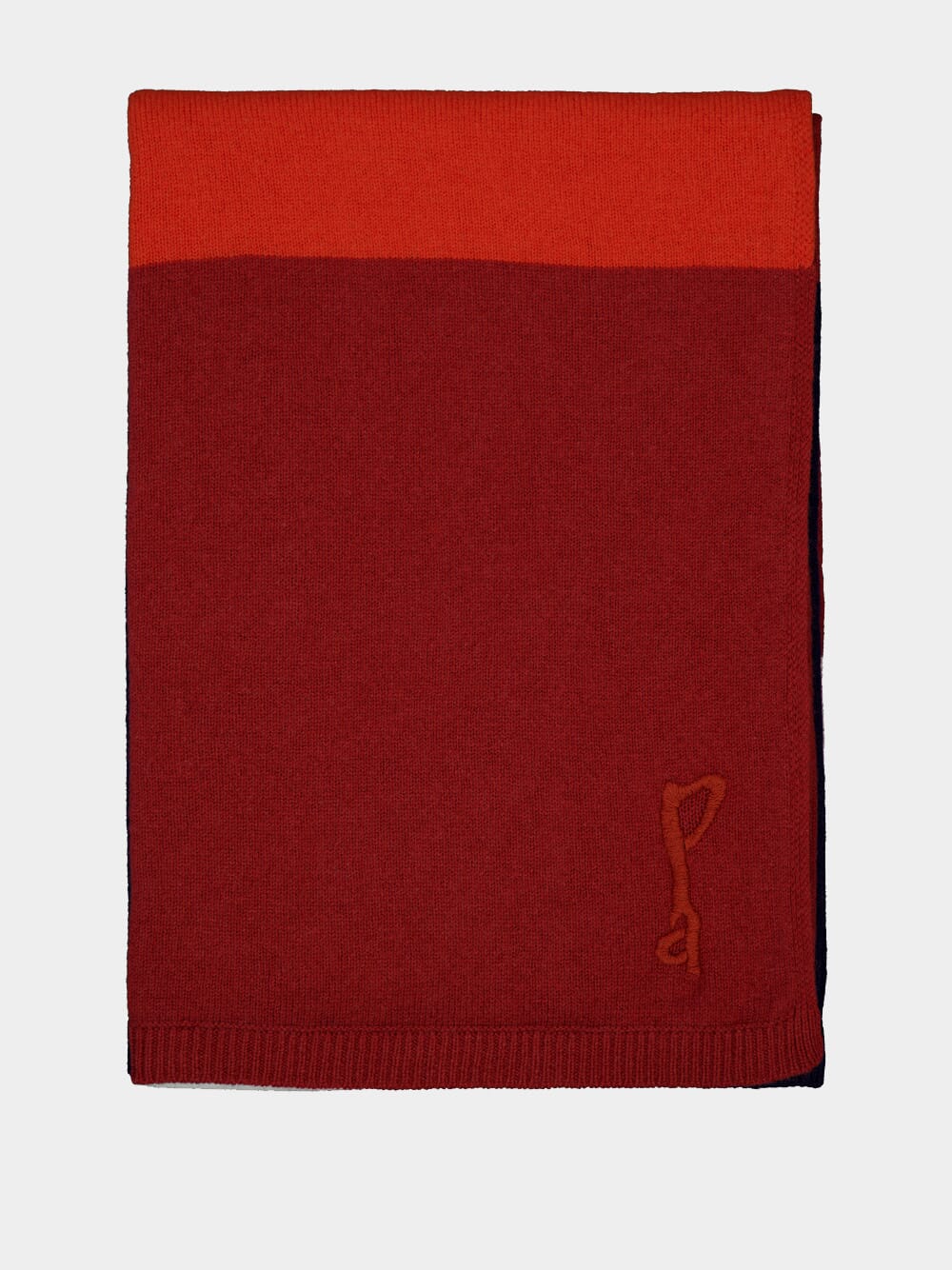 Cashmere Striped Red Throw