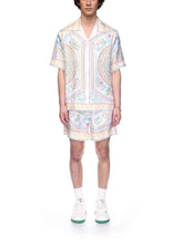 Crayon Vase Silk Twill Cuban Collar Shirt | PDP - Fashion Clinic