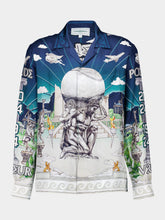 Casablanca Le Temple Du Sport Silk Twill Shirt