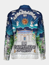 Casablanca Le Temple Du Sport Silk Twill Shirt