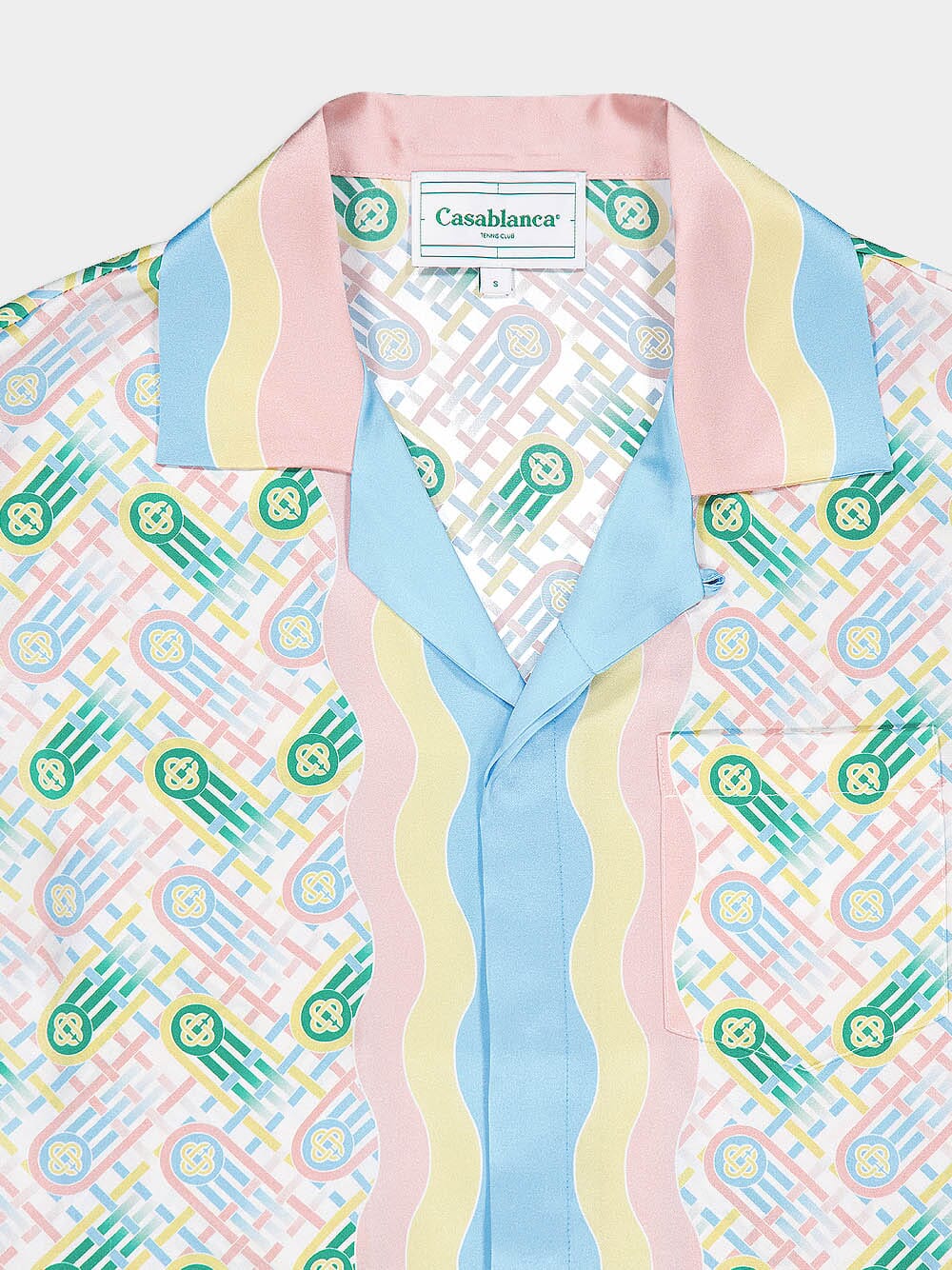 Pastel Print Silk Shirt