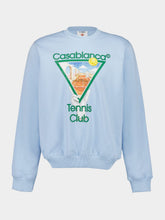 Casablanca Light Blue Metaphysical Tennis Icon Sweatshirt