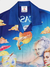 Casablanca Blue Le Plongeon Silk Shirt