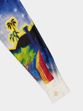 Casablanca Midnight Acropolis Silk Shirt