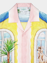 Casablanca Graphic-Print Silk Shirt