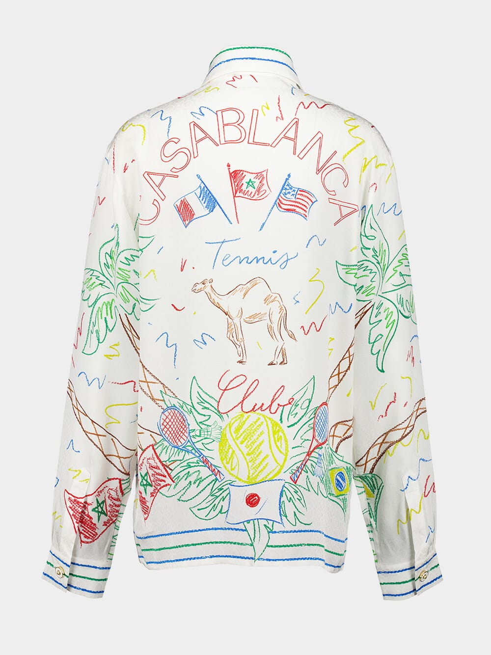 Crayon Tennis Club Silk Shirt