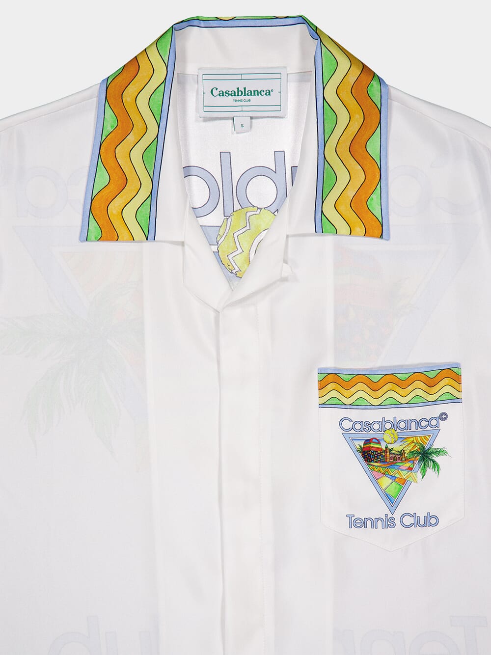 Afro Cubism Tennis Silk Shirt