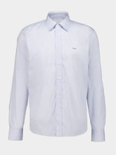 Prada Sky Blue Cotton Shirt with Pearl Buttons