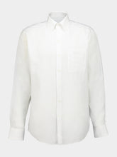 Prada White Loose Fit Linen Shirt