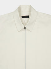 Prada Talc White Cotton Zip-Up Shirt