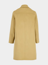 Ami Paris Beige Mast Wool Car Coat