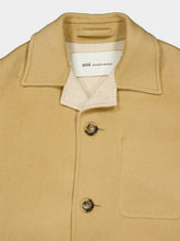 Ami Paris Beige Mast Wool Car Coat