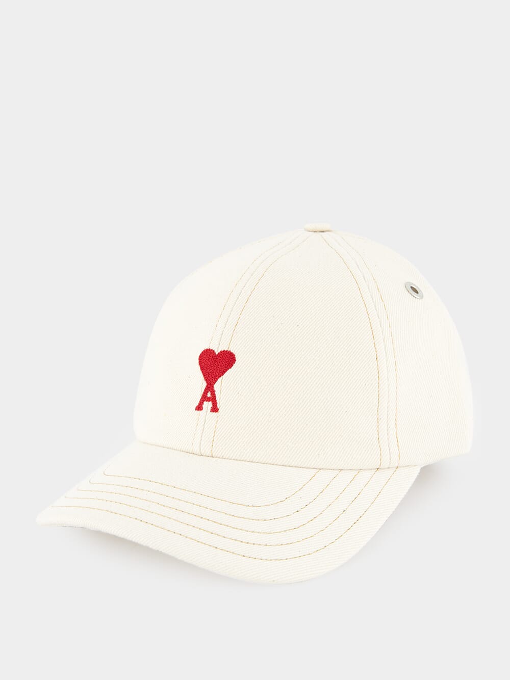 Cream Logo Embroidered Cap