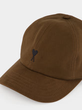 Ami Paris Chocolate Brown Ami de Coeur Cotton Cap
