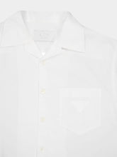 Prada White Cotton Short-Sleeve Shirt