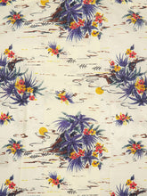 Prada Cream Hawaii Print Short-Sleeve Shirt