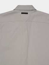 Prada Aluminium Grey Cotton Short-Sleeved Shirt