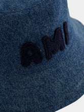 Ami Paris Blue Patch Bucket Hat