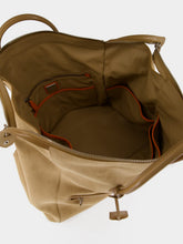 Santoni Beige Suede Weekend Travel Bag