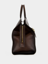 Santoni Brown Leather Briefcase