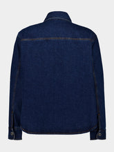 Ami Paris Indigo Blue Ami de Coeur Denim Overshirt
