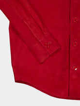 Ami Paris Red Tred Leather Overshirt