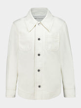 Ami Paris White Cotton Worker Buttoned Jacket