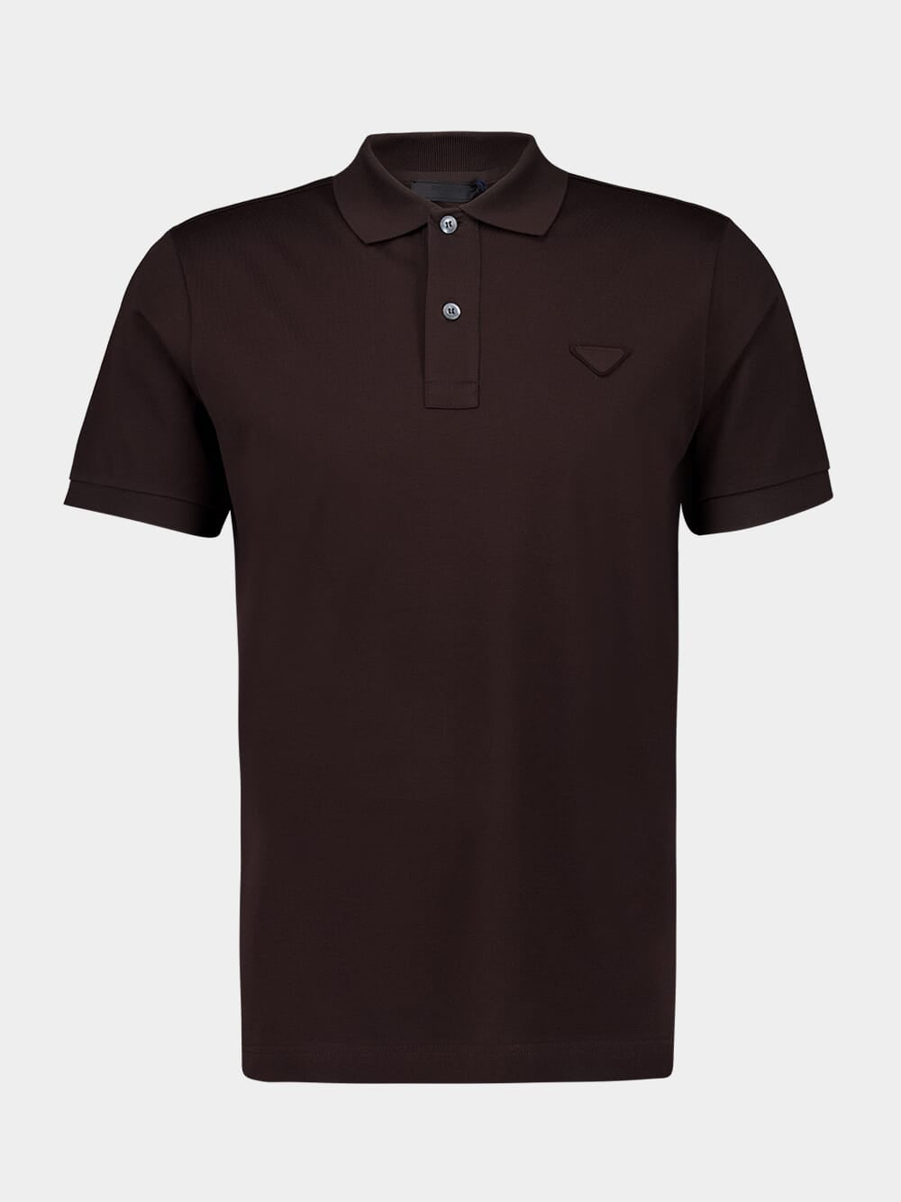 Brown Piqué Polo Shirt