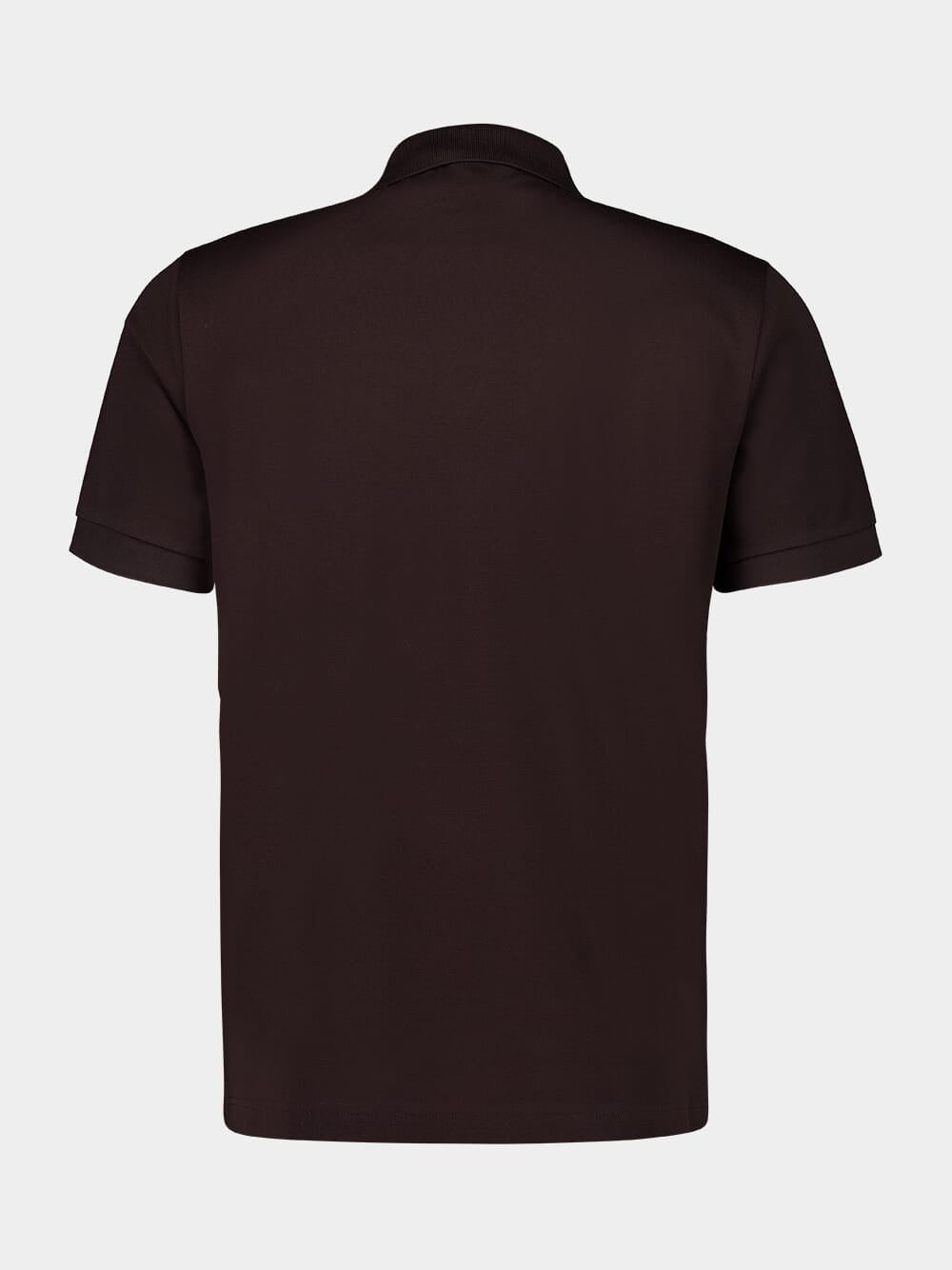 Brown Piqué Polo Shirt