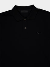 Prada Black Cotton Piqué Polo Shirt