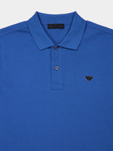 Prada Celeste Blue Cotton Piqué Polo
