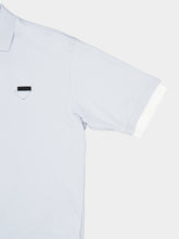 Prada Astro and White Layered Cotton Polo Shirt