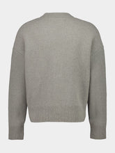 Ami Paris Grey Alpaca Ami De Coeur Cardigan