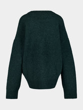 Ami Paris Bottle Green Alpaca Ami de Coeur Cardigan