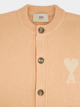 Ami Paris Powder Pink Alpaca Ami De Coeur Cardigan