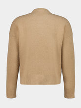 Ami Paris Mastic Beige Ami de Coeur Alpaca Jumper