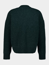 Ami Paris Bottle Green Ami De Coeur Wool Sweater