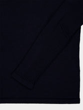 Prada Navy Blue Virgin Wool Crew Neck Sweater