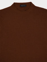 Prada Tobacco Cashmere Crew-Neck Sweater
