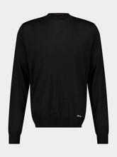 Prada Black Silk Crew-Neck Sweater