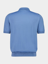Prada Superfine Wool Blue Polo Shirt
