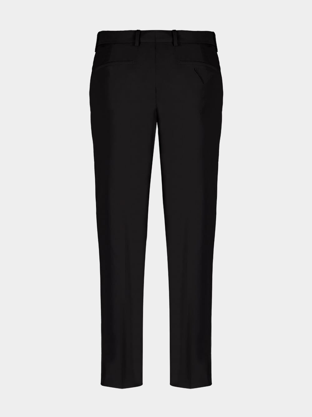 Black Technical Cotton Trousers