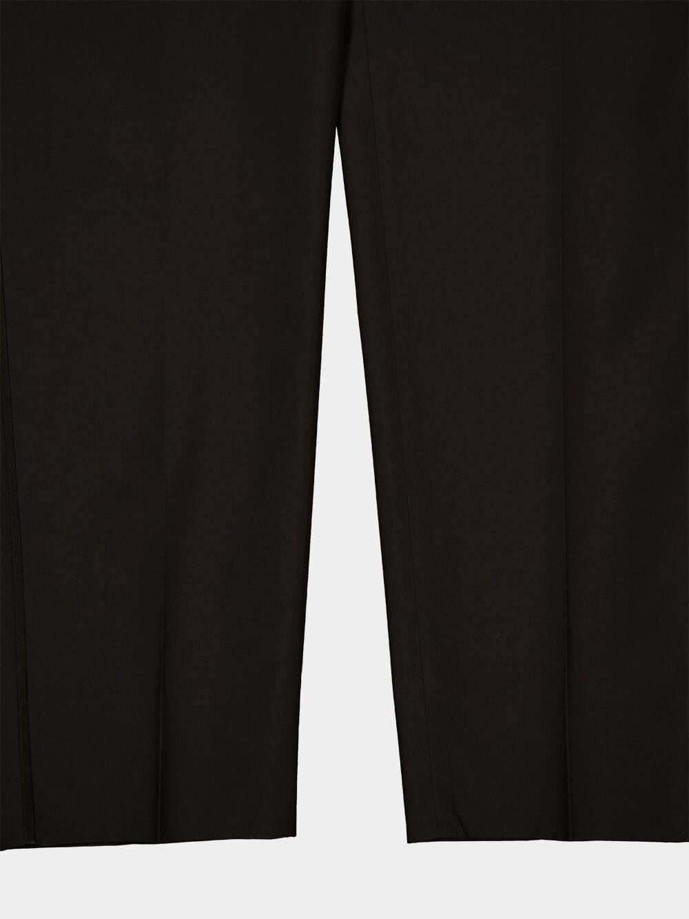 Black Technical Cotton Trousers