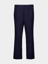 Prada Navy Classic Fit Wool Trousers