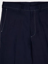 Prada Navy Blue Linen Pants