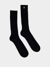 Ami Paris Off White, Grey and Black Cotton Ami de Coeur Socks Set