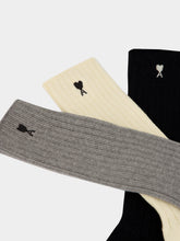 Ami Paris White Grey and Black Ami de Coeur Socks Set