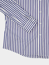 Ami Paris Royal Blue and White Striped Cotton Shirt