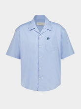 Ami Paris Cashmere Blue Boxy Cotton Shirt